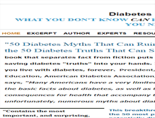 Tablet Screenshot of diabetesmythsandtruths.com